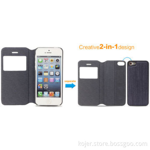 2-in-1 Separable Denim Series Mobile Phone Case for iPhone 5
